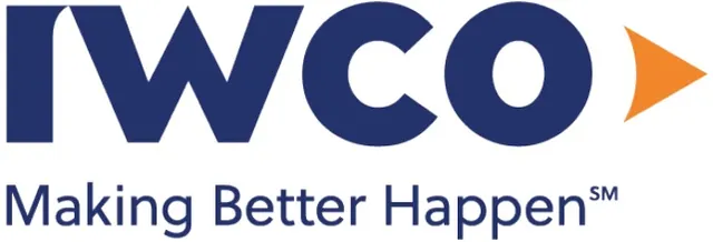 IWCO logo: navy lettering with an orange arrow and the tagline Making Better Happen